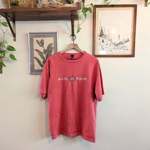 90s vintage B.U.M. Equipment embroidered logo tee
